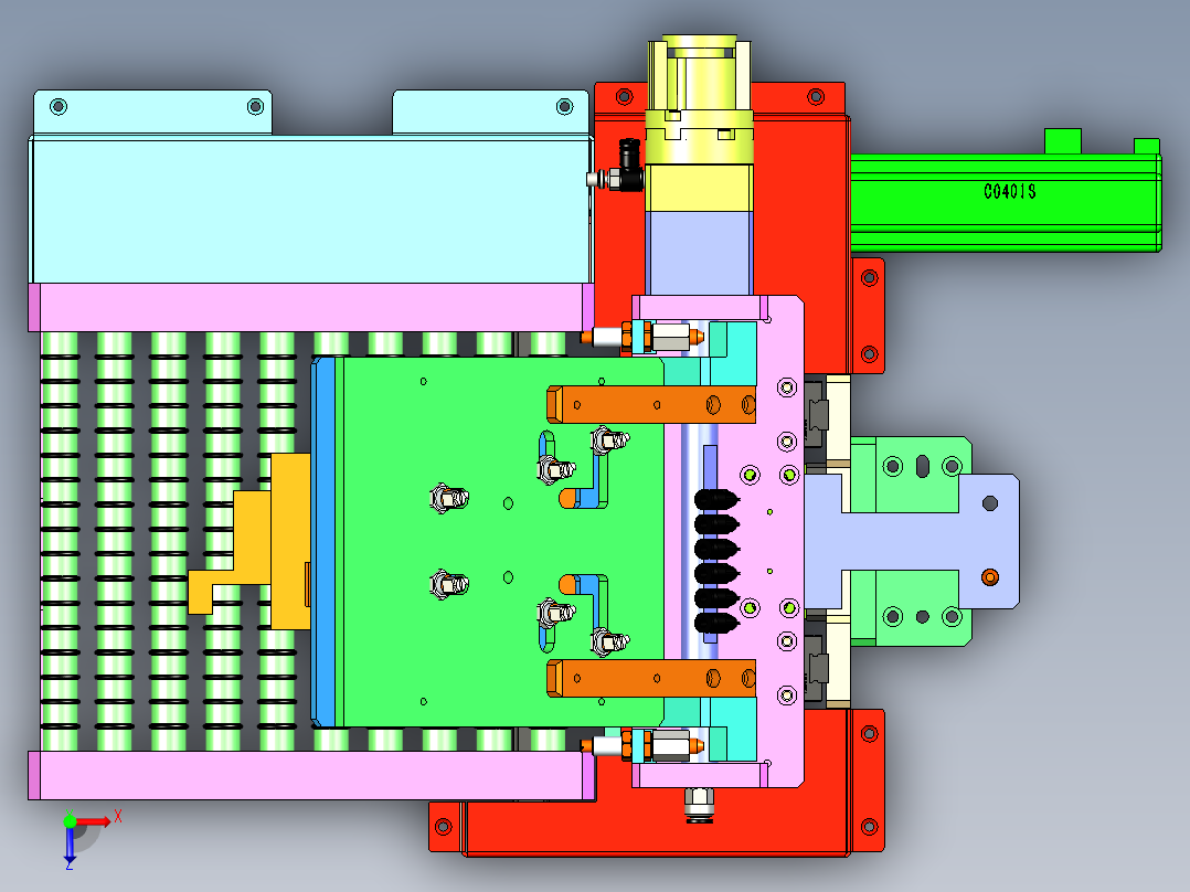 SP-510 烘焙饼干自动分料理料机俯视图