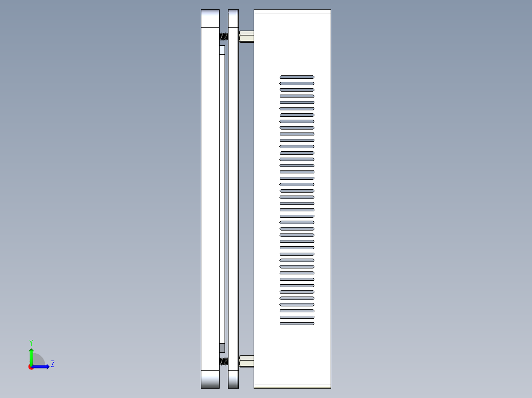 加温设备3D模型左视图