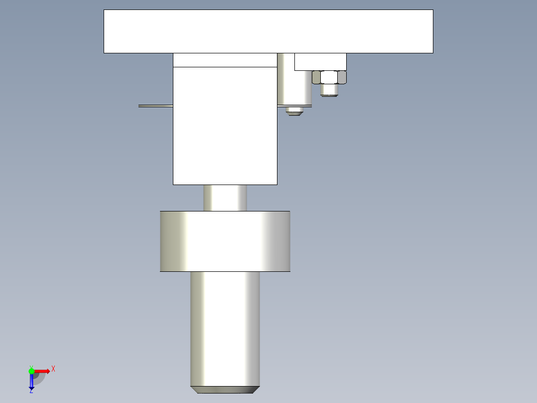 圆形坯料冲孔通用自由定位可调冲压模具俯视图