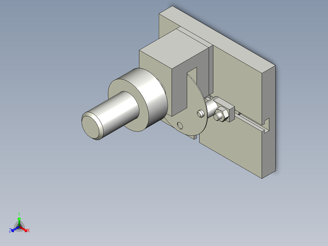 圆形坯料冲孔通用自由定位可调冲压模具正等轴测图