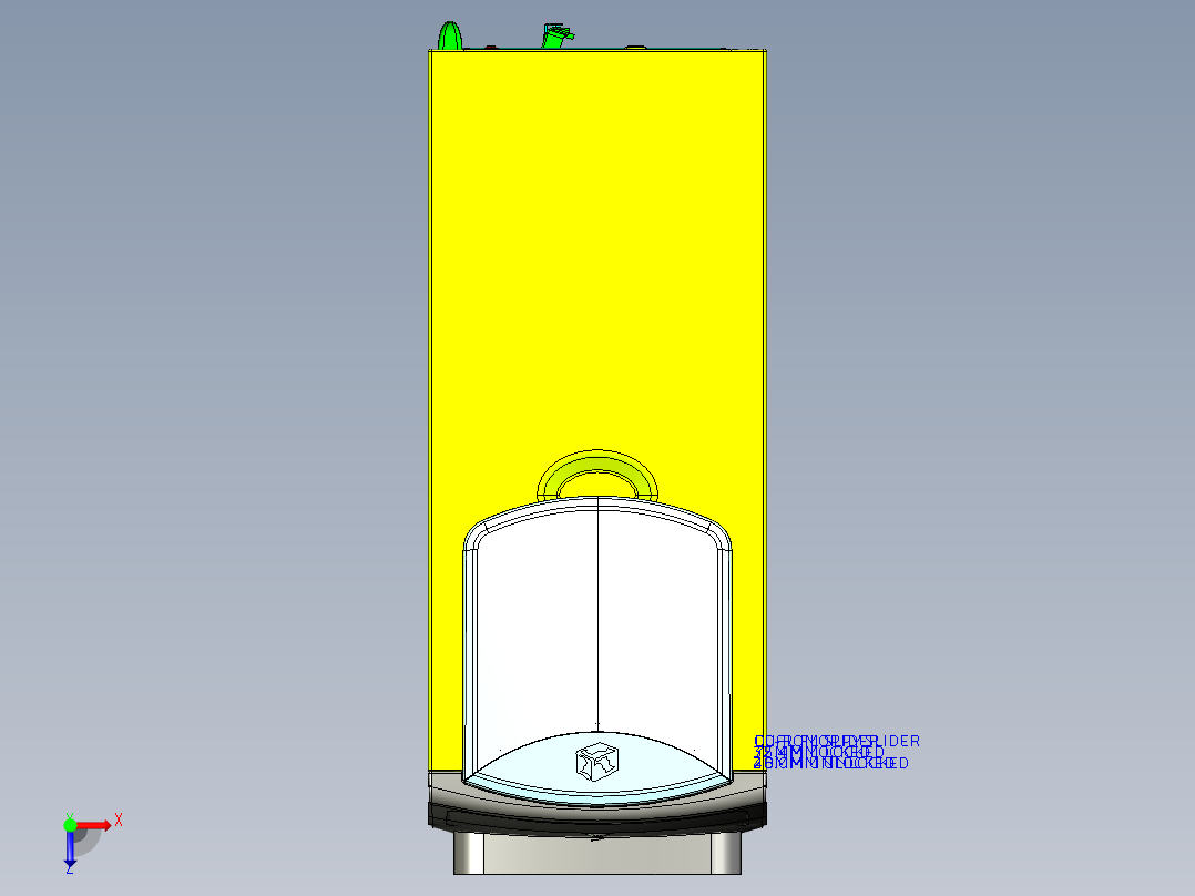 电脑主机箱 3D模型SolidWorks三维设计图ProE设计俯视图
