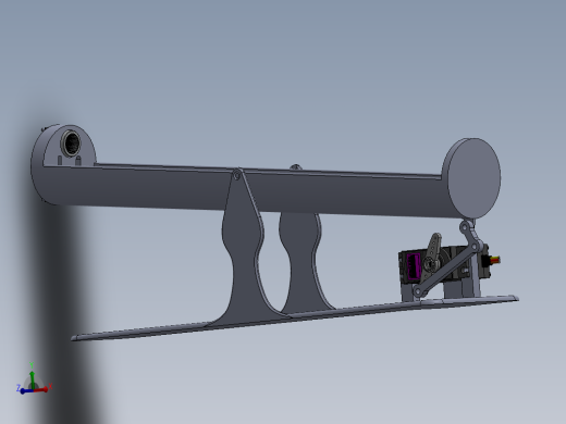球在横梁上平衡制动控制