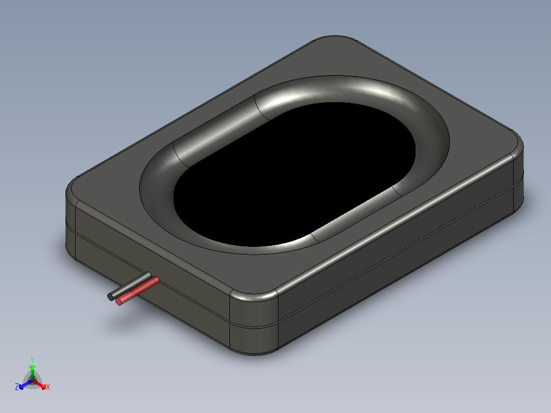 平面扬声器35x25mm 8欧姆3w 13主视图
