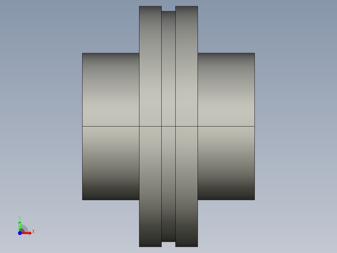 联轴器CT-LK11-144K-55-35前视图