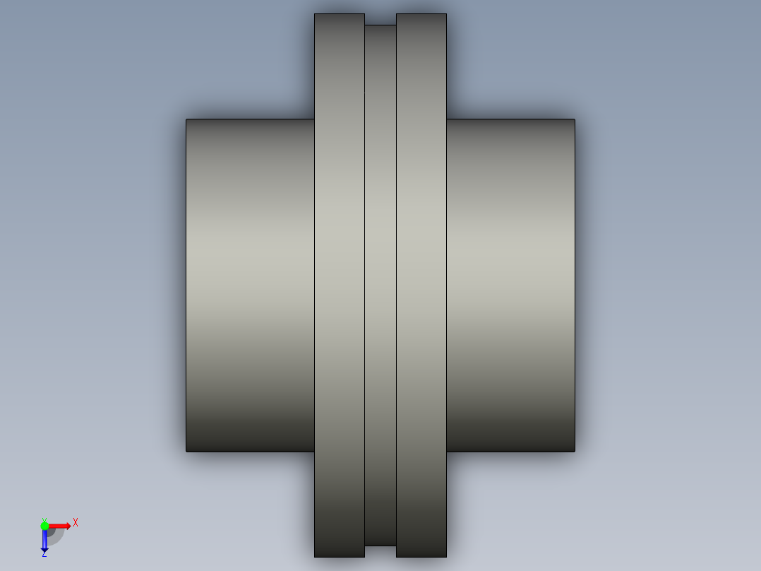 联轴器CT-LK11-144K-55-35俯视图