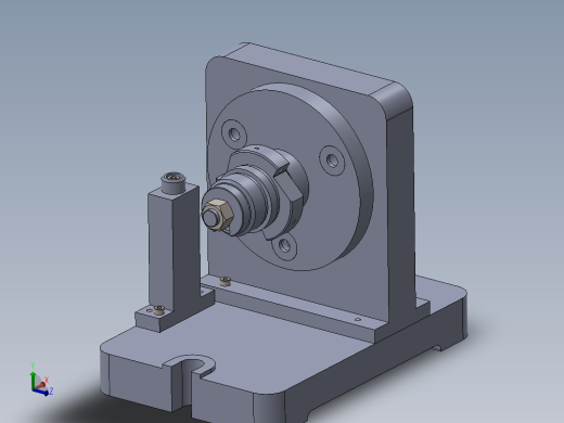 星轮分度钻孔夹具（CAD图+SW三维）