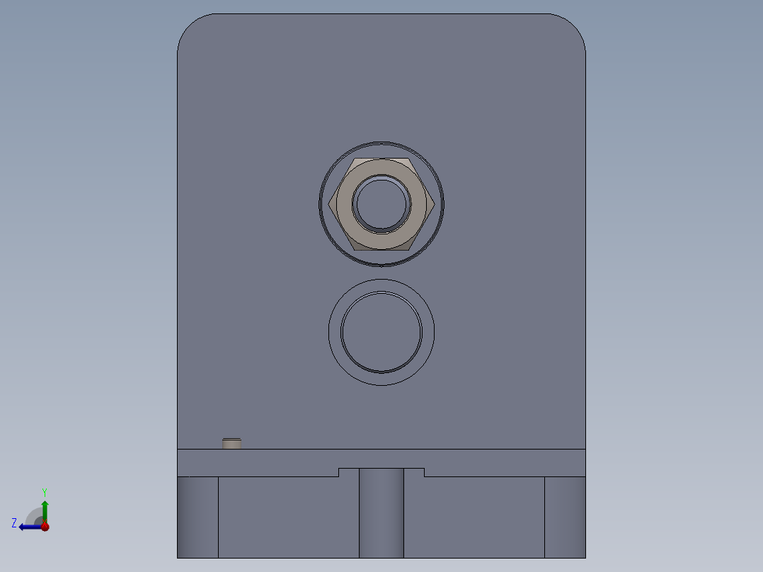 星轮分度钻孔夹具（CAD图+SW三维）右视图