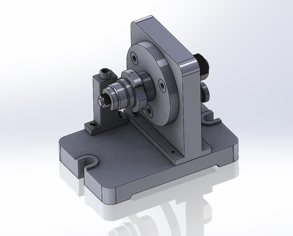 星轮分度钻孔夹具（CAD图+SW三维）
