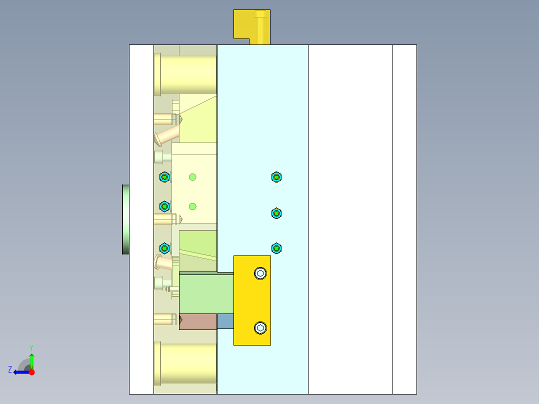 Y型三通管注塑模具设计--1661128-280右视图