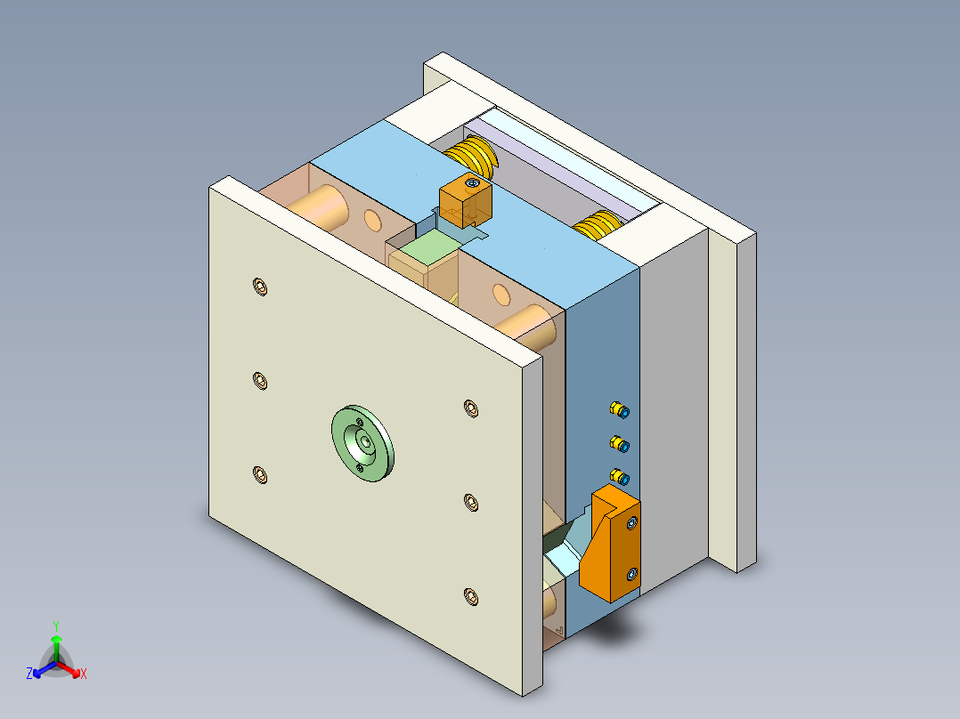 Y型三通管注塑模具设计--1661128-280正等轴测图
