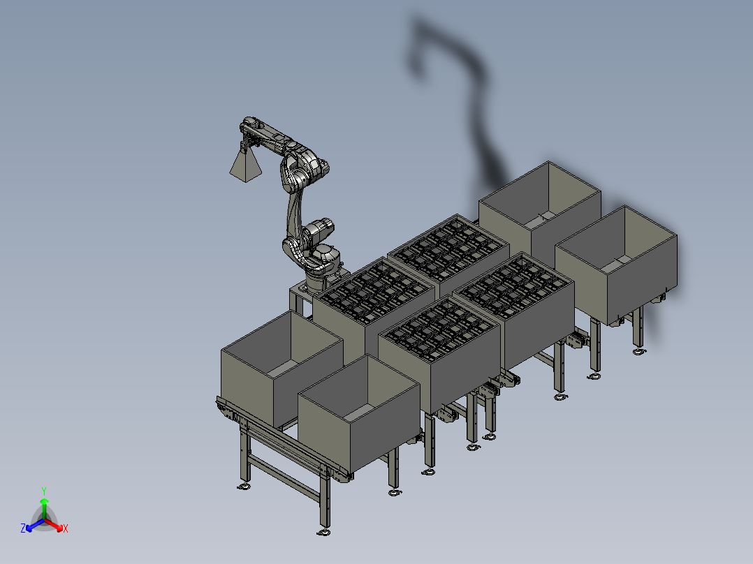 BBBB-IC卡表上盖供料模块正等轴测图
