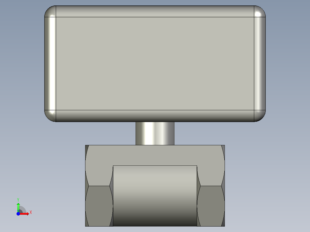 气动球阀-4分-美蝶自控前视图