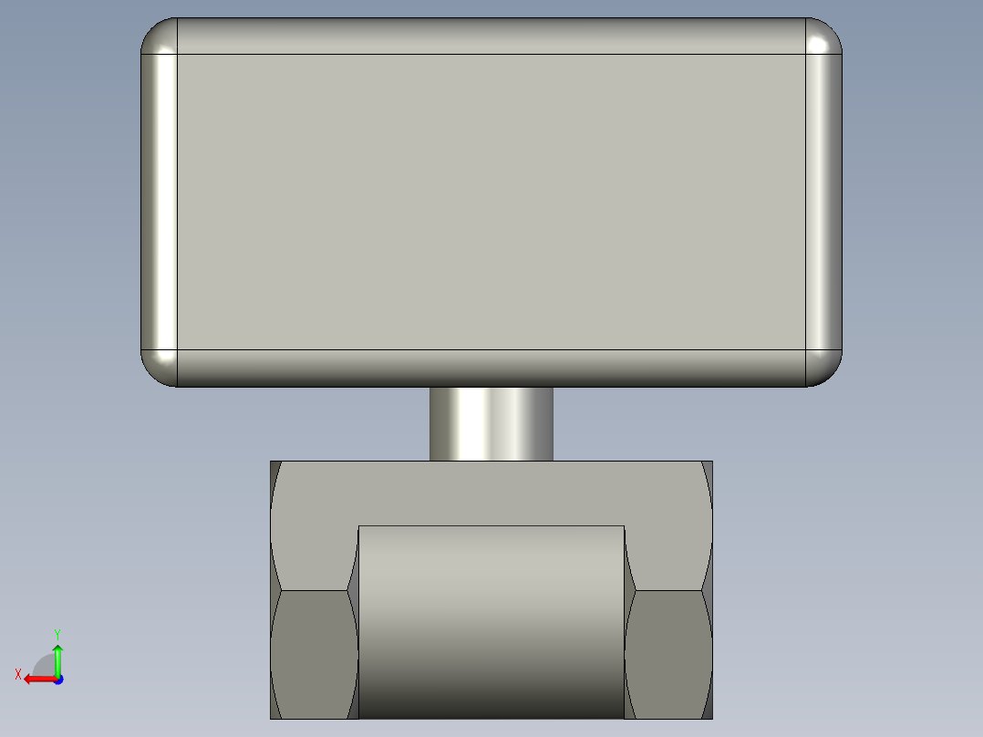 气动球阀-4分-美蝶自控后视图