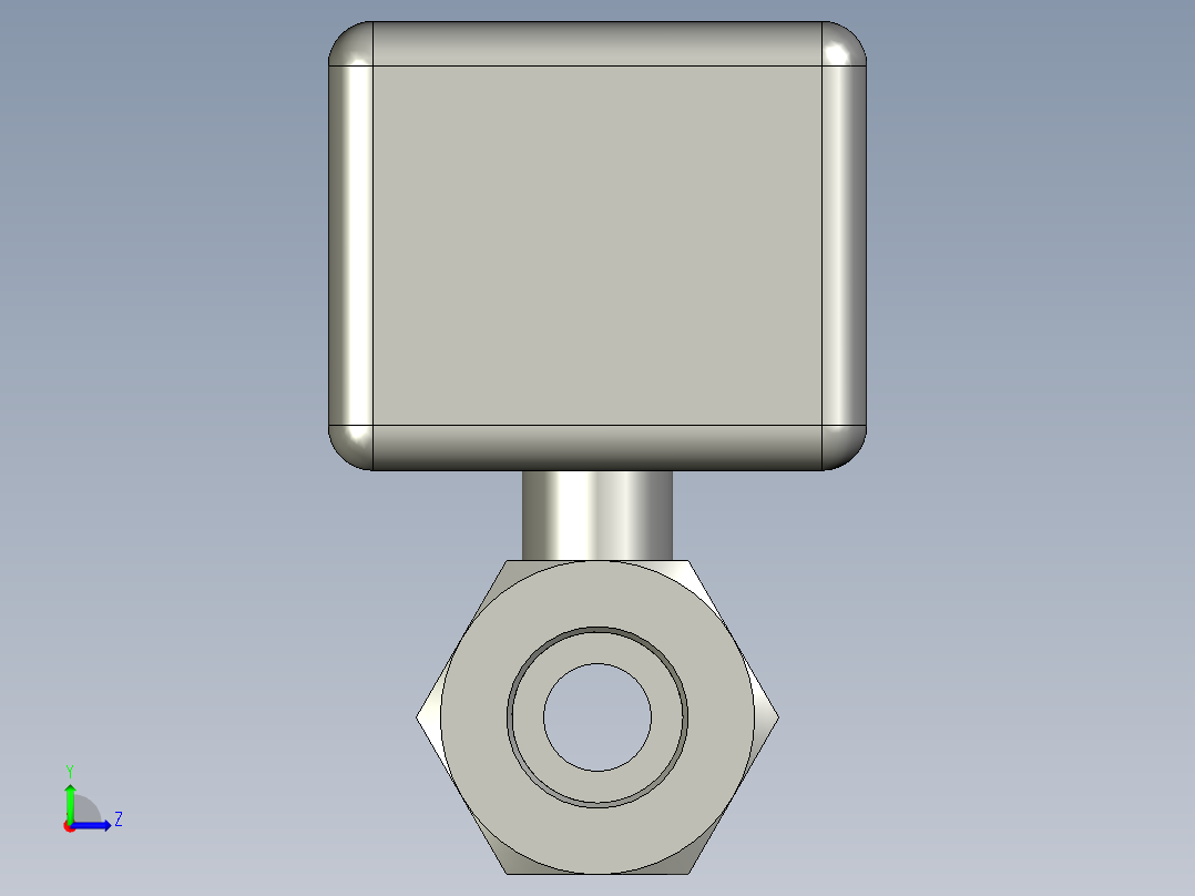 气动球阀-4分-美蝶自控左视图