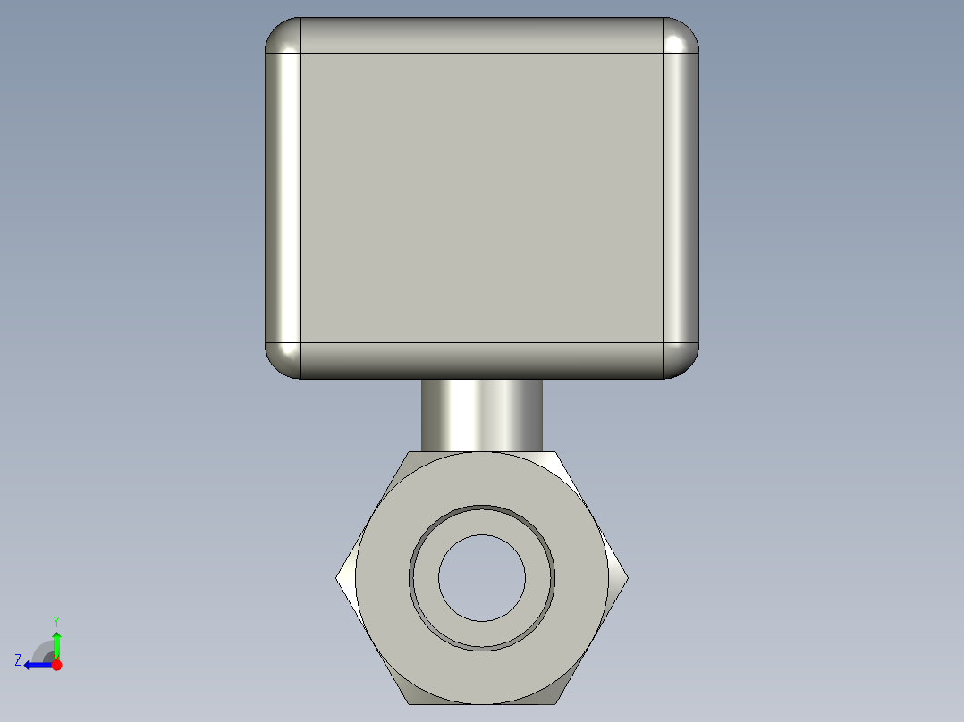 气动球阀-4分-美蝶自控右视图