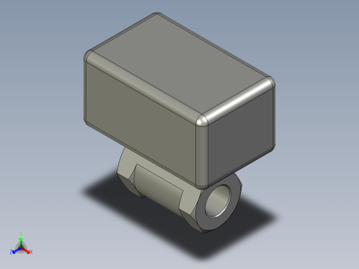 气动球阀-4分-美蝶自控正等轴测缩略图