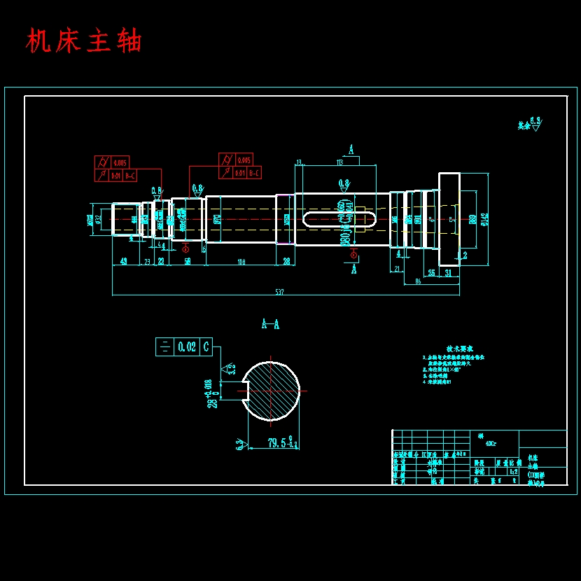 4级分级变速主传动系统设计含6张CAD图N=80-450r-min、公比1.78、P=4kW；电机转速n=1440r-min-版本2