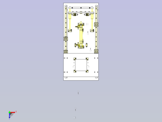 一款使用钢丝和气缸的4倍行程滑台3D模型俯视缩略图