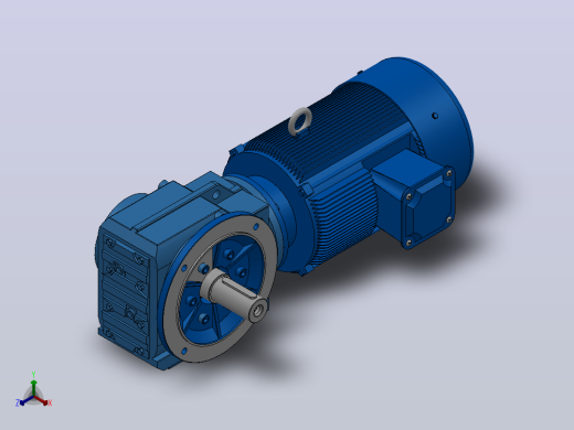 KF77法兰轴伸式安装螺旋锥齿轮减速机KF77-YV5.5-4P-25.62-M1-0°-A