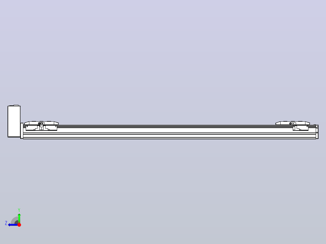 皮带直线轴双滑块型TPA-GCBS-50-P42-L350-RU-M10-N3右视图