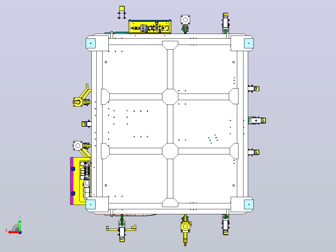 JH476F013-S (前地板面板成夹具)后视图