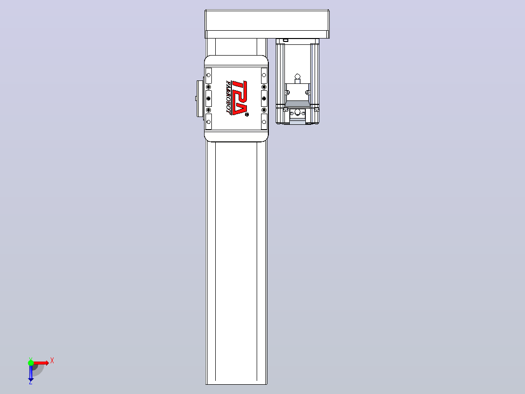 滚珠丝杠直线轴带导轨全封闭TPA-HCR-85D-1610C-L300-ML-Y-P20-N3俯视图