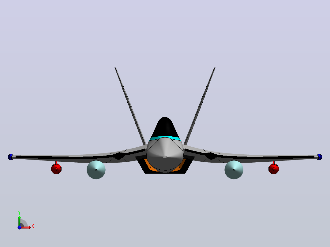 F-22猛禽前视图