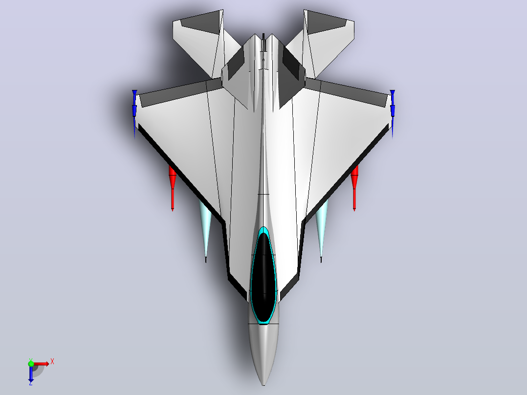 F-22猛禽俯视图