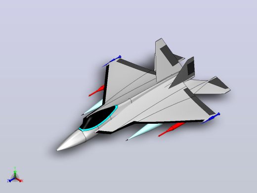 F-22猛禽正等轴测缩略图