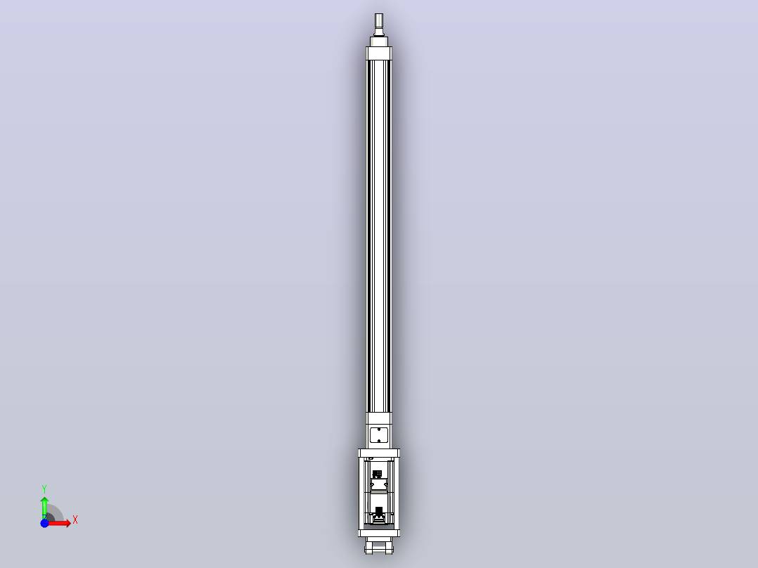 轻载电动缸TPA-ESR40-1210C-L600-M-CB-W-P40-C3前视图