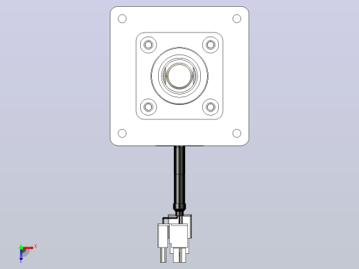 轻载电动缸TPA-ESR40-1210C-L600-M-CB-W-P40-C3俯视缩略图