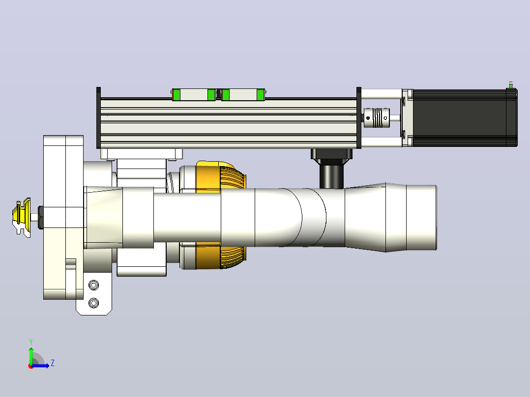 带Avid CNC DW618底座适配器左视图