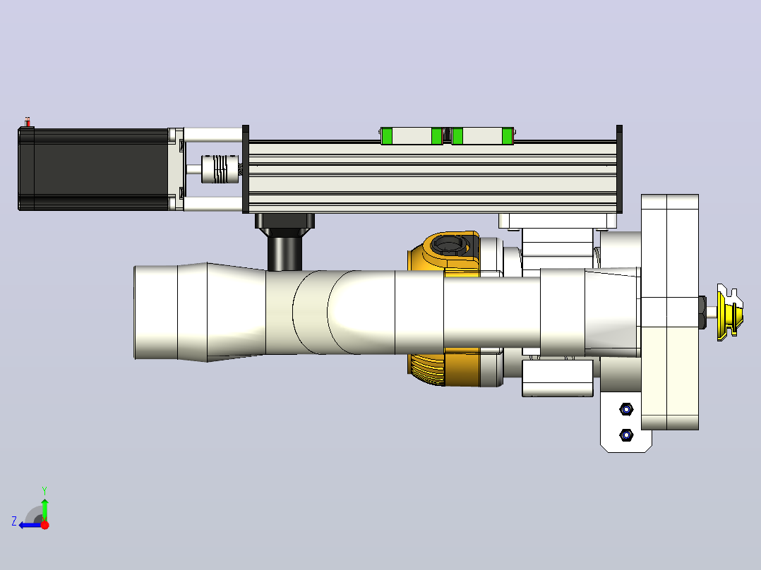 带Avid CNC DW618底座适配器右视图