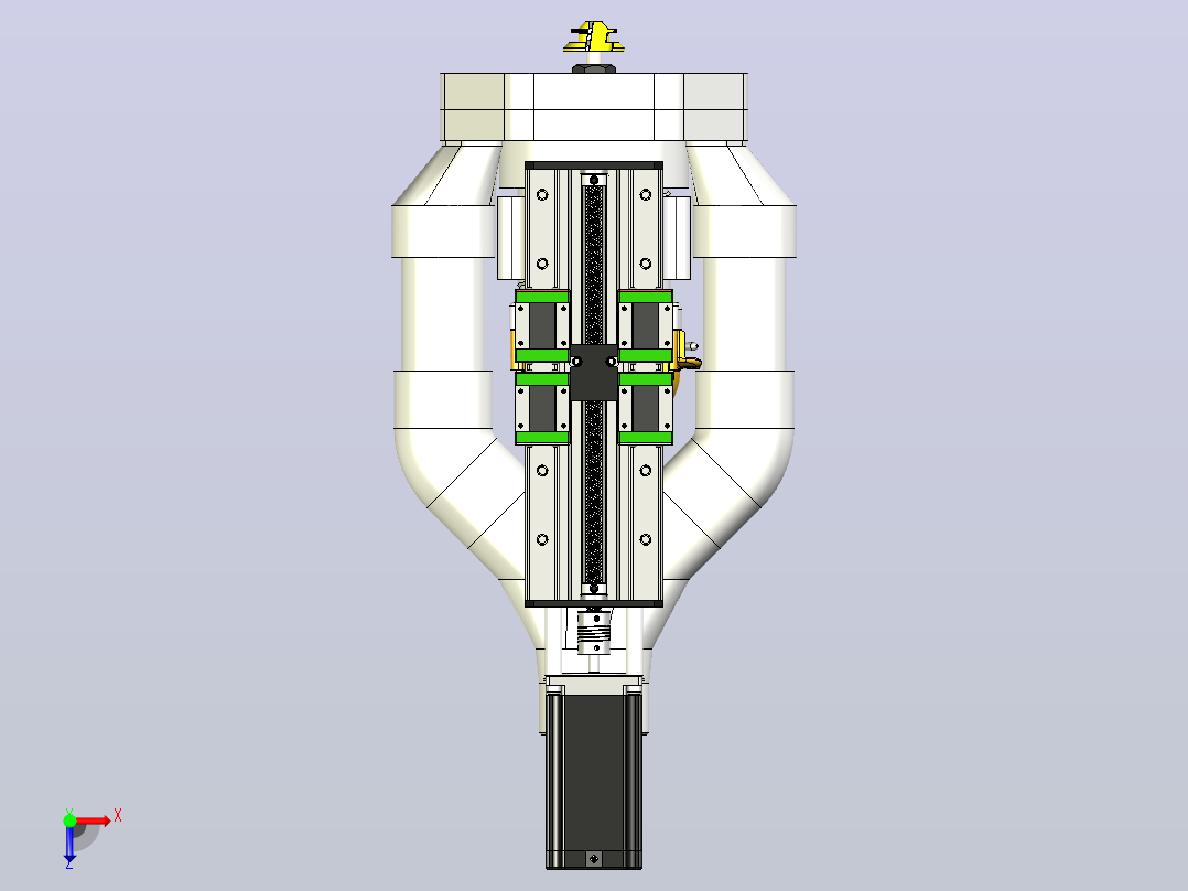 带Avid CNC DW618底座适配器俯视图