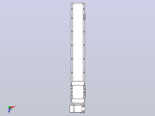 机器人皮带驱动直线轴TPA-GCB-150-P80-L800-LP-M75-N3俯视缩略图