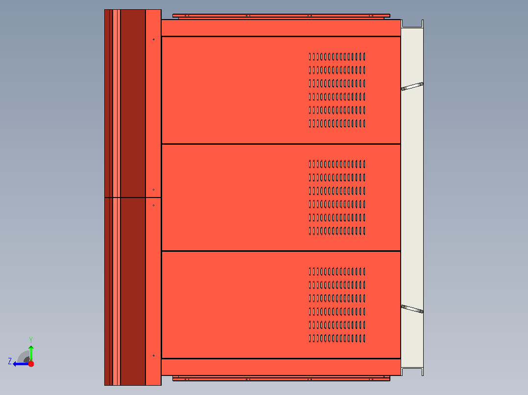 油冷变压器专用控制台右视图