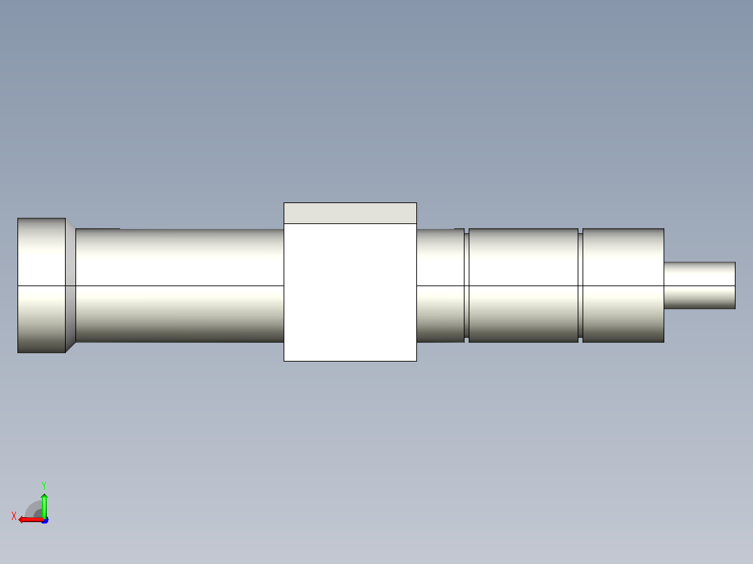 可调式油压稳速器后视图