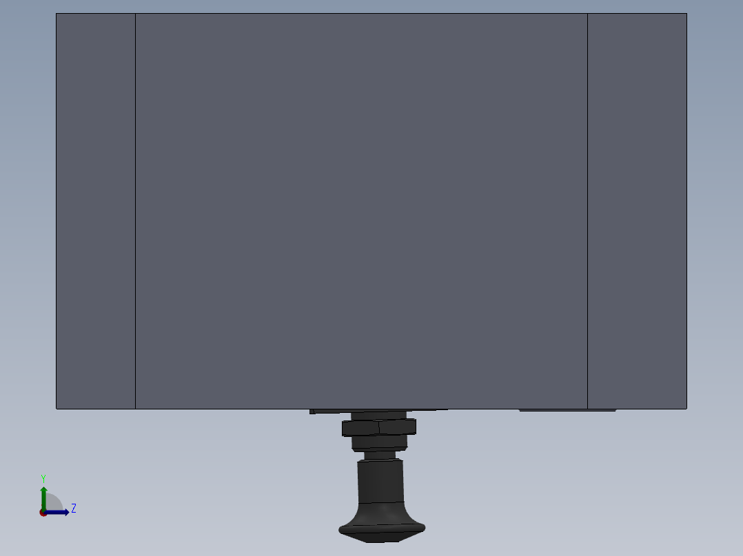 喷气管机加工工装左视图