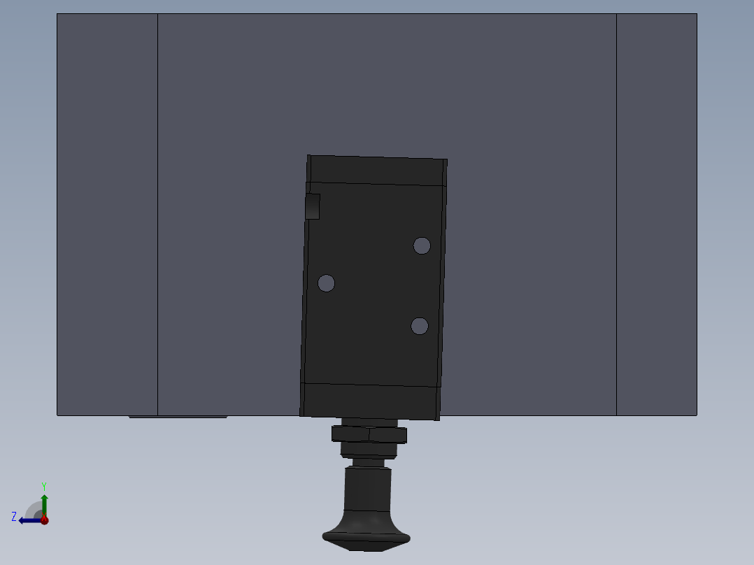 喷气管机加工工装右视图