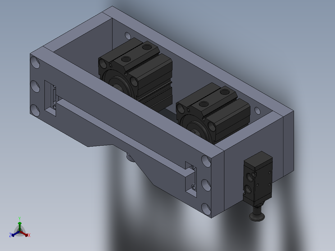 喷气管机加工工装正等轴测图