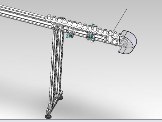 非标链板环型输送线3D图纸H846 非标自动化机械PROE模型 UG模型缩略图