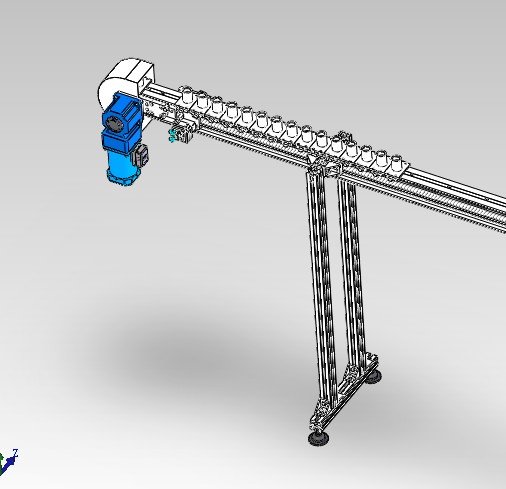 非标链板环型输送线3D图纸H846 非标自动化机械PROE模型 UG模型缩略图