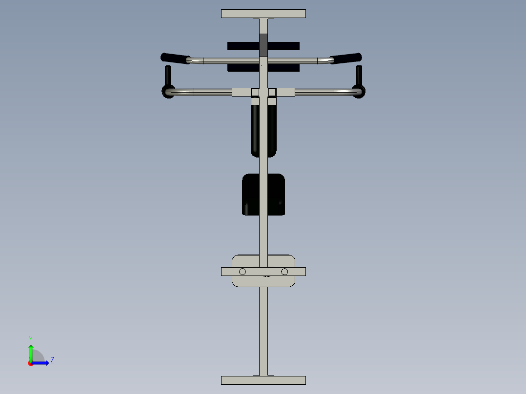 137 单人多功能健身机【任务书+毕业论文+cad图纸+答辩ppt+proe】【全套机械资料】左视图