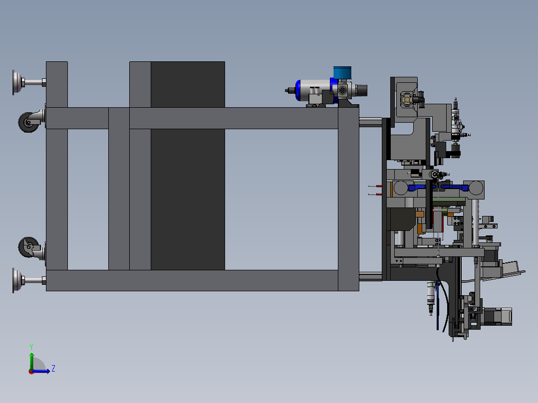 15电感自动焊接与检测机左视图
