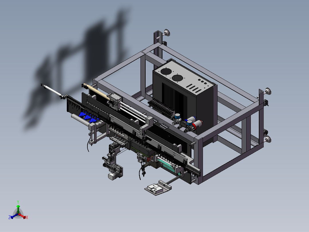 15电感自动焊接与检测机正等轴测图