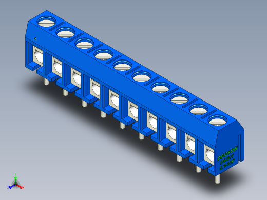 DEGSON DG301 系列 5.0mm 接线端子-DG301-5.0-10P-12-00AH