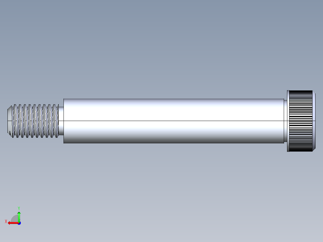 公制SH螺栓选择（DME）-SB DME PM12 x80.STEP后视图