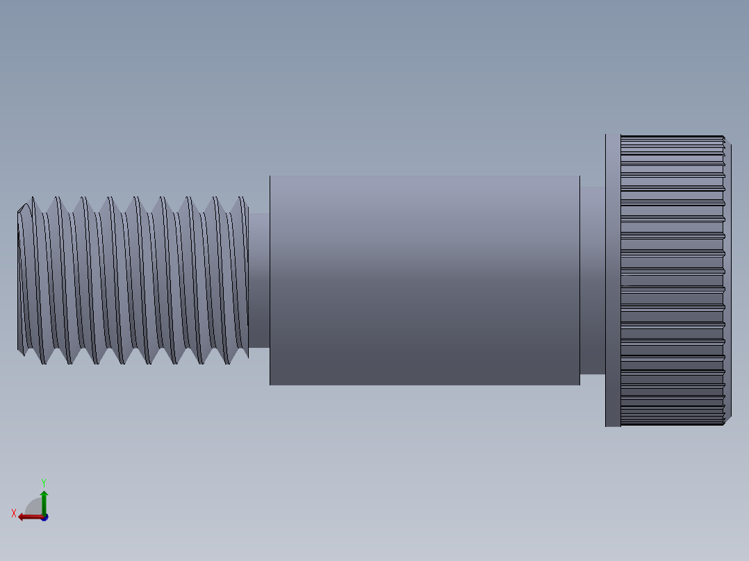 公制SH螺栓选择（DME）-SB DME PM8 x16.SLDPRT后视图
