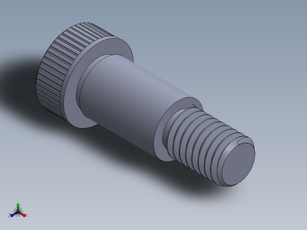 公制SH螺栓选择（DME）-SB DME PM8 x16.SLDPRT正等轴测图