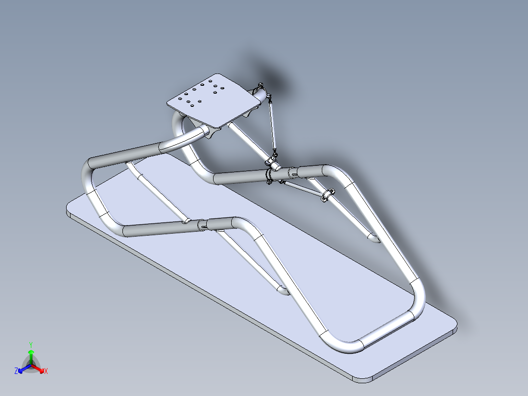 腰腹锻炼体育器材设计